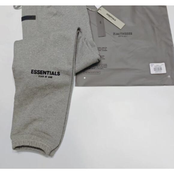 Fear of God Essentials "Dark Oatmeal" sweatpants, size small - Picture 2 of 3